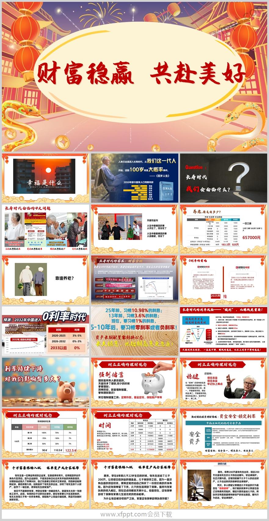 长寿时代面临4大问题投资理财养老理念篇31页（含演讲稿）