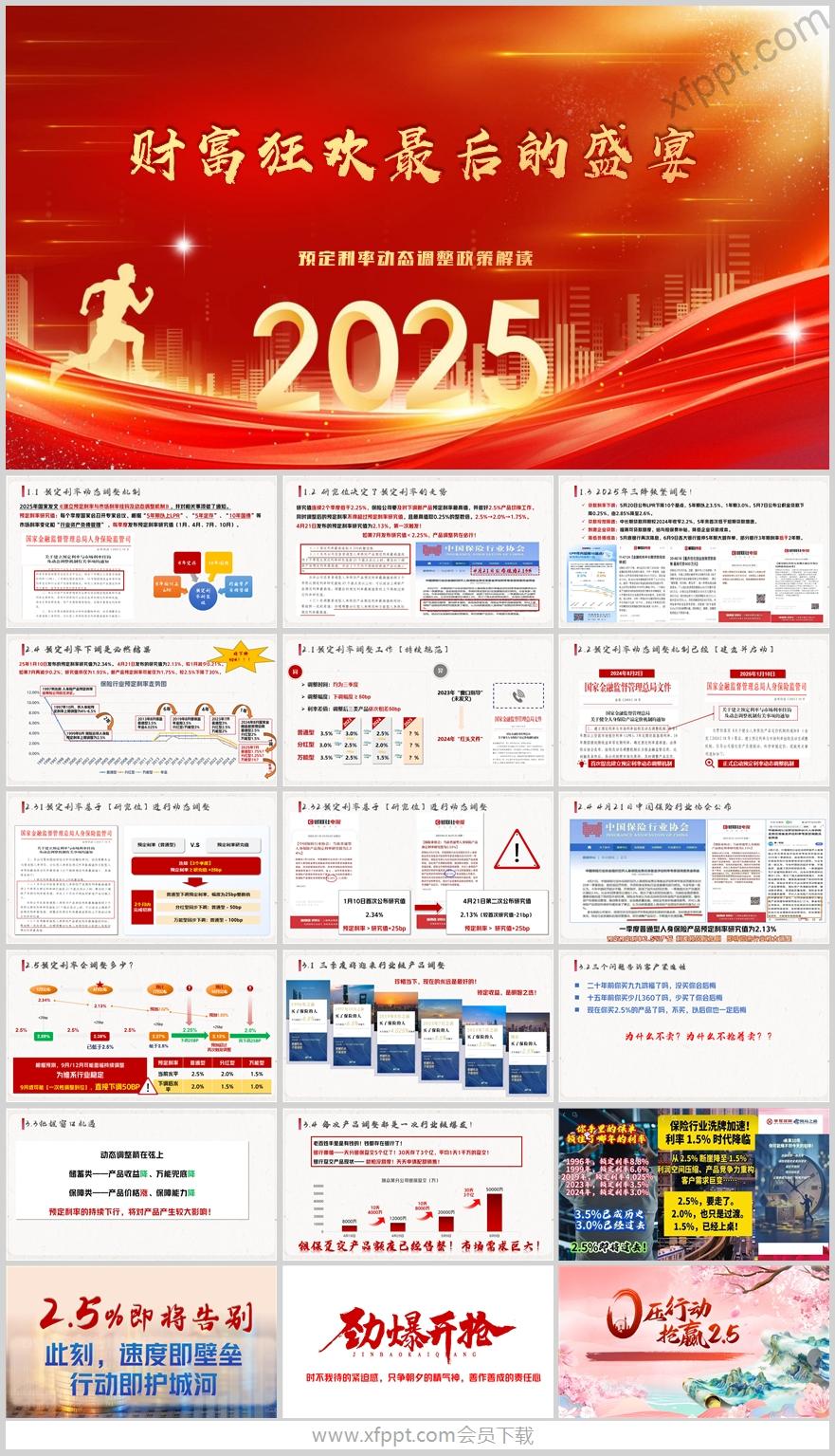 2025预定利率2.5动态行业调整政策解读19页（含演讲稿）