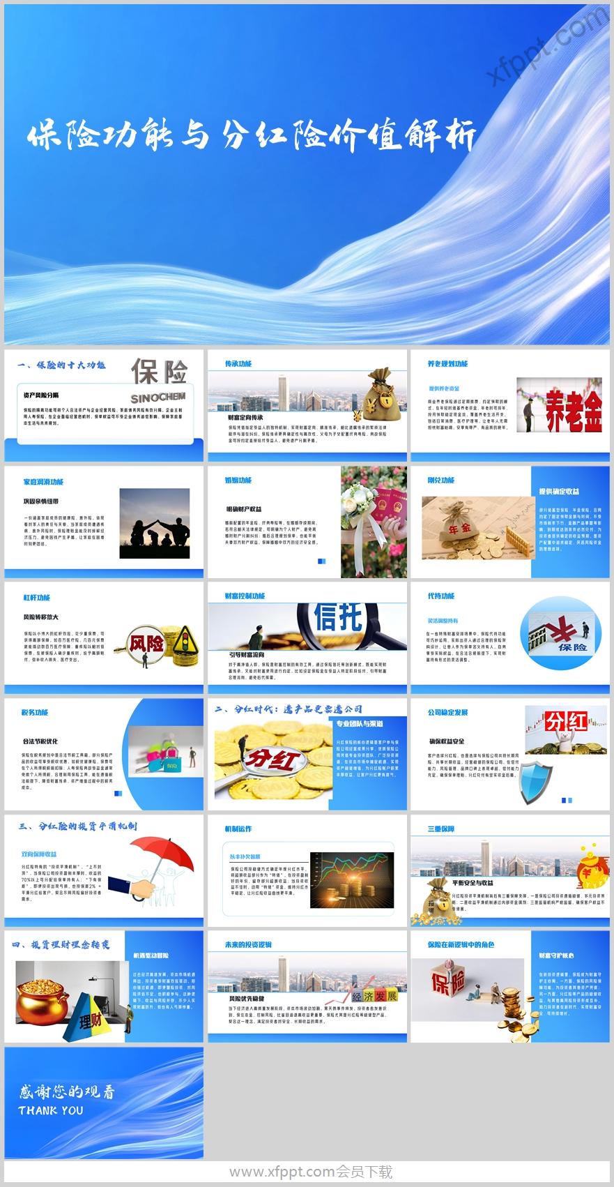 保险功能与分红险价值解析20页（含演讲稿）