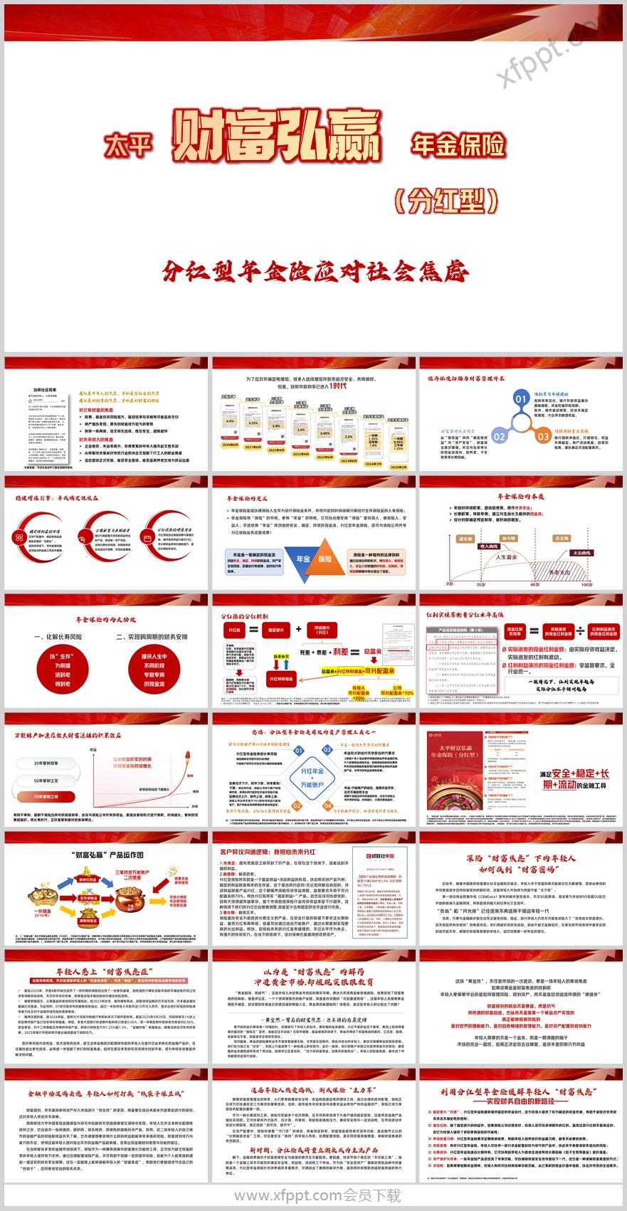 年金险分红型两大功效应对社会焦虑太平版24页（含演讲稿）