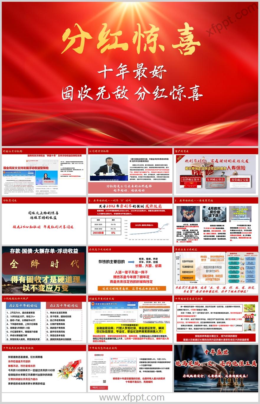 2025固收分红保险背景十年期锁息优势16页（含演讲稿）