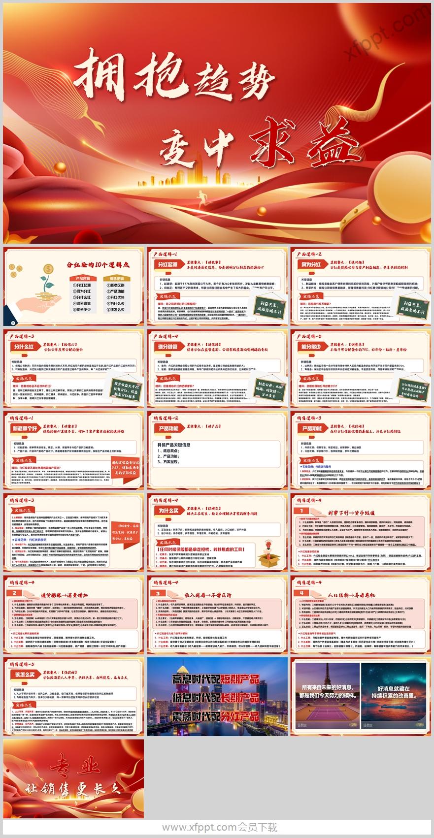 营销逻辑分红险产品销售10个逻辑要点20页（含演讲稿）