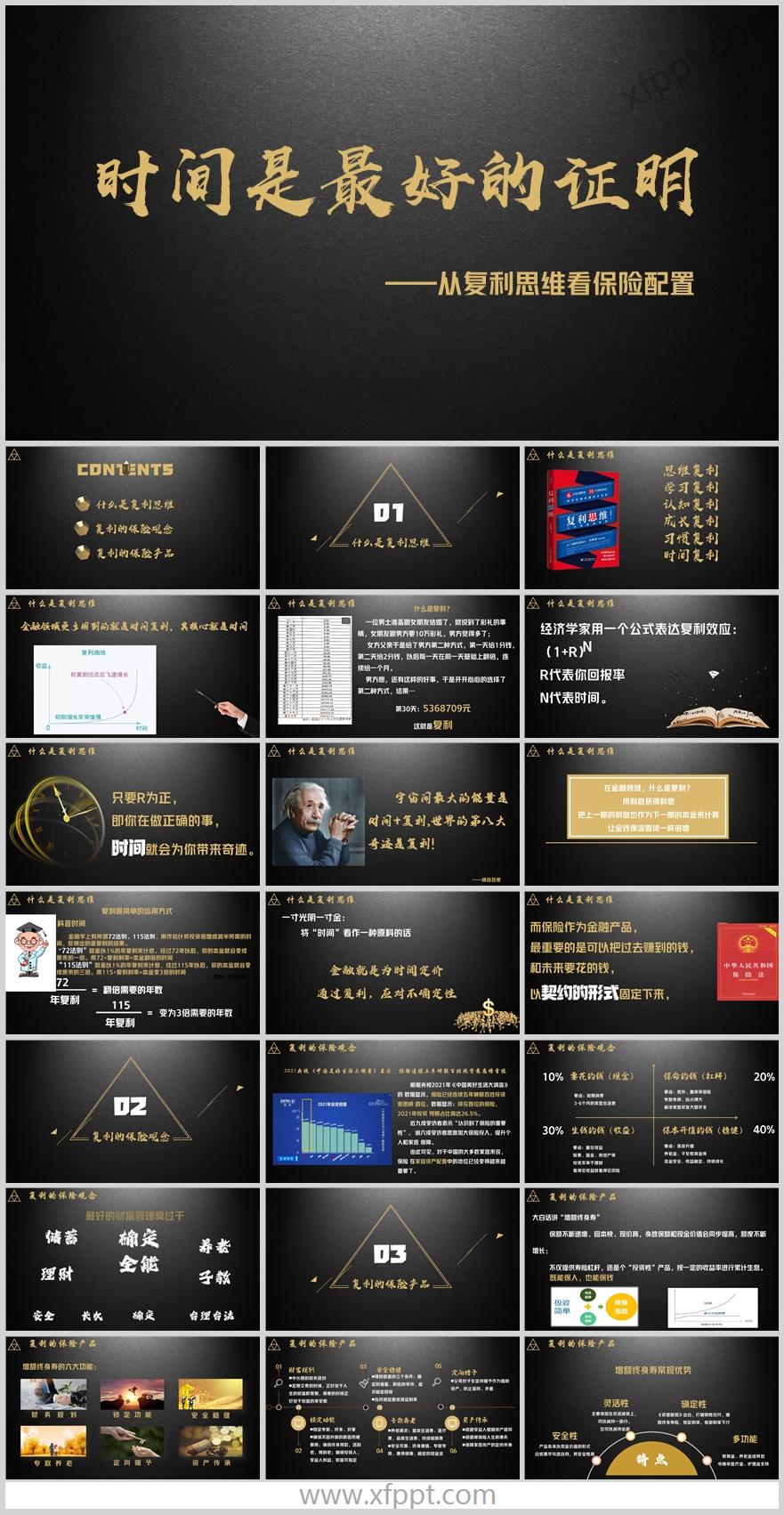 时光是最好的证明复利思维定义保险观念产品增额终身寿26页