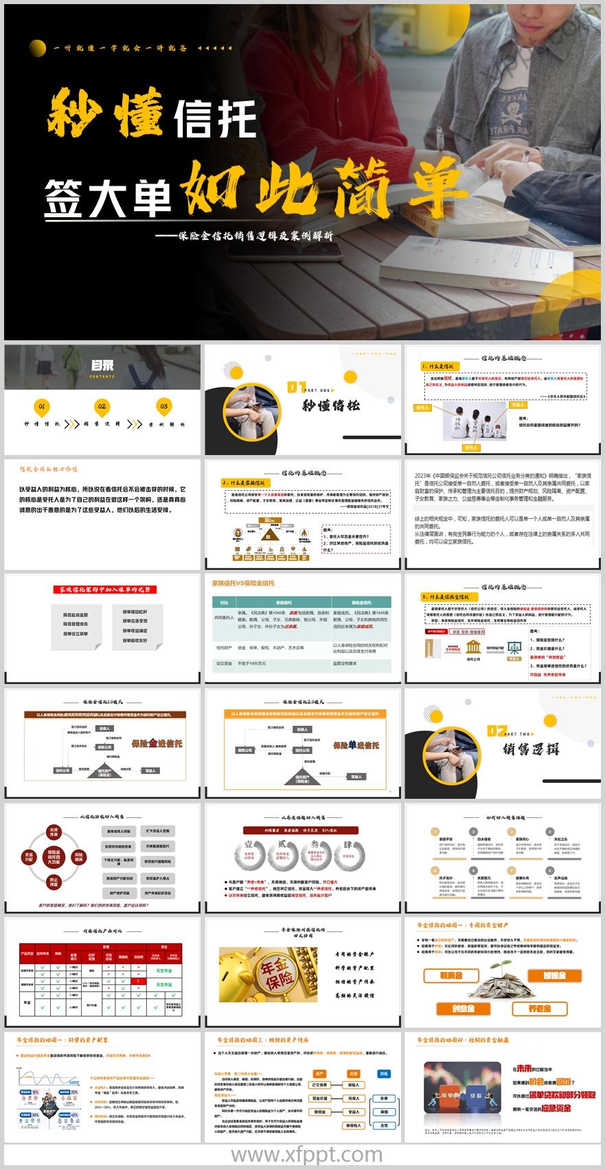 保险金信托基础概念优势销售逻辑及案例31页（含演讲稿）