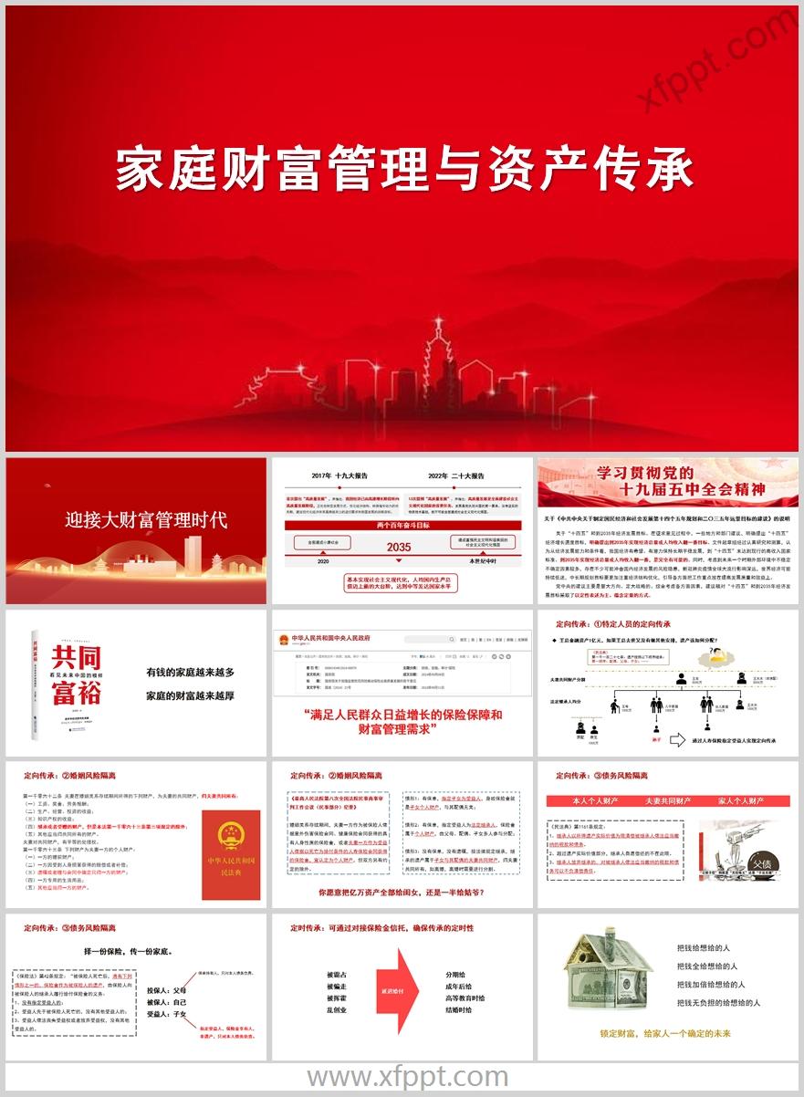 大财富管理时代财富管理与资产定向传承14页（含演讲稿）