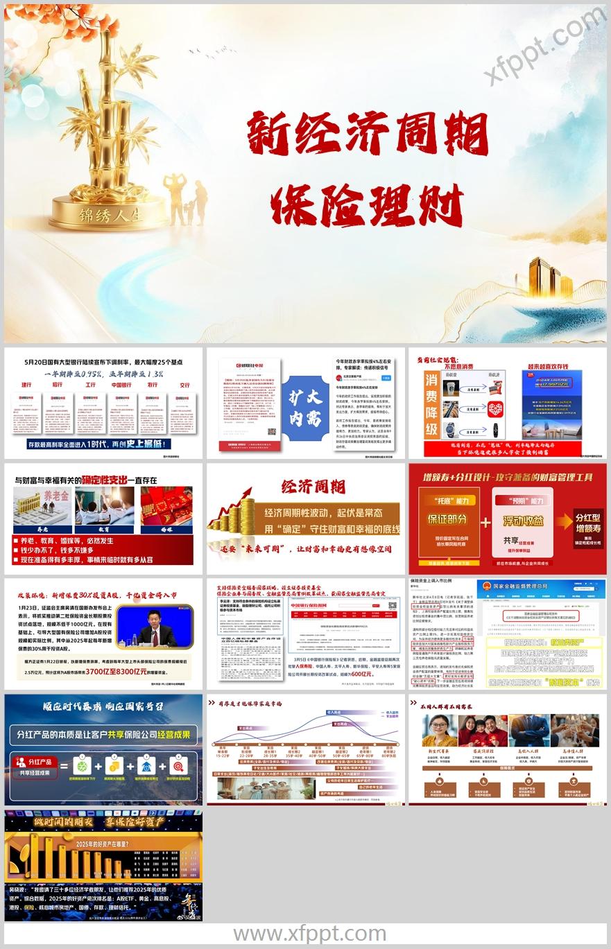 经济周期性波动下保险优势不同人群需求14页（含演讲稿）