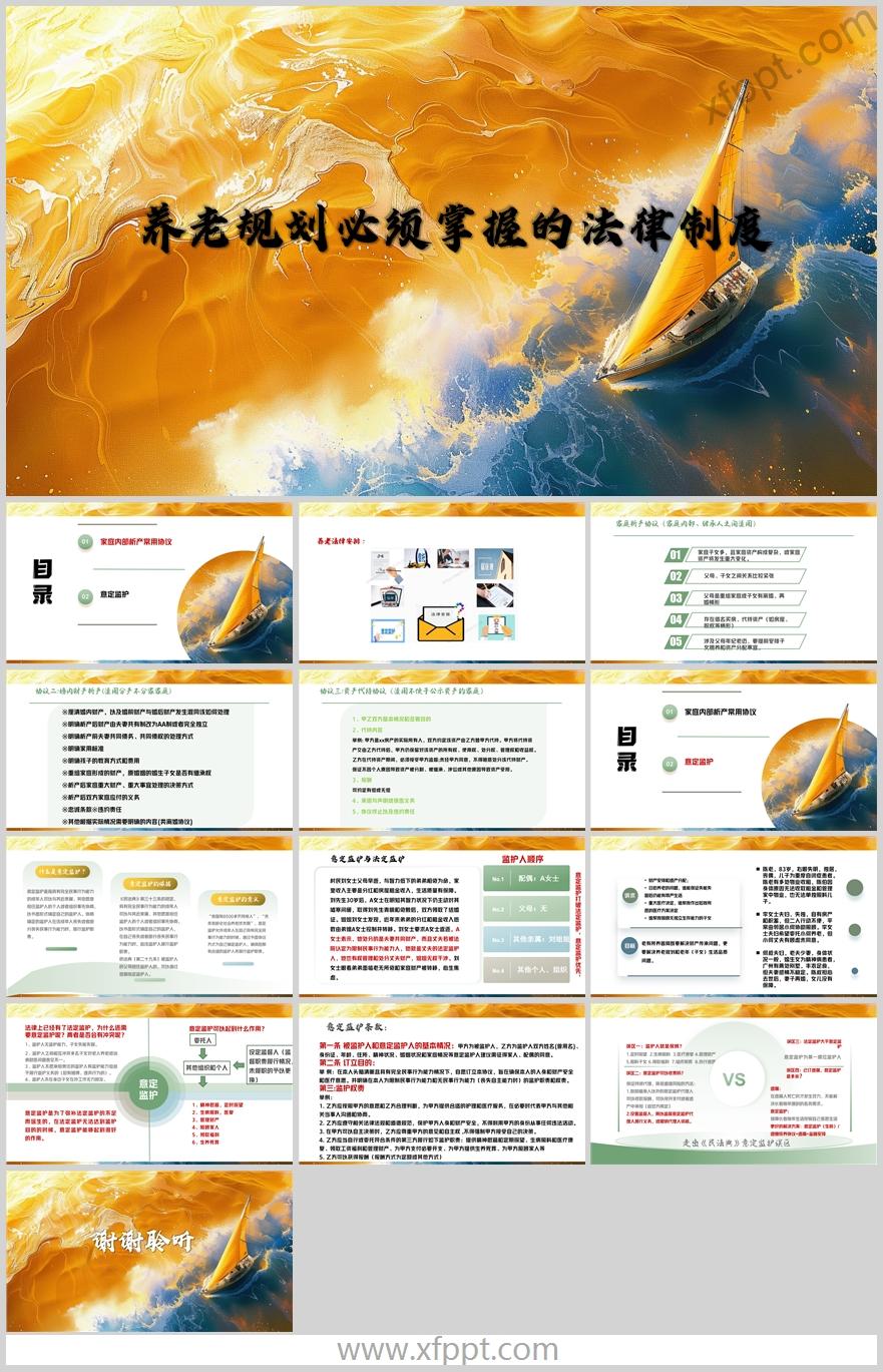 养老规划必须掌握法律制度家庭内部析产14页（含演讲稿）