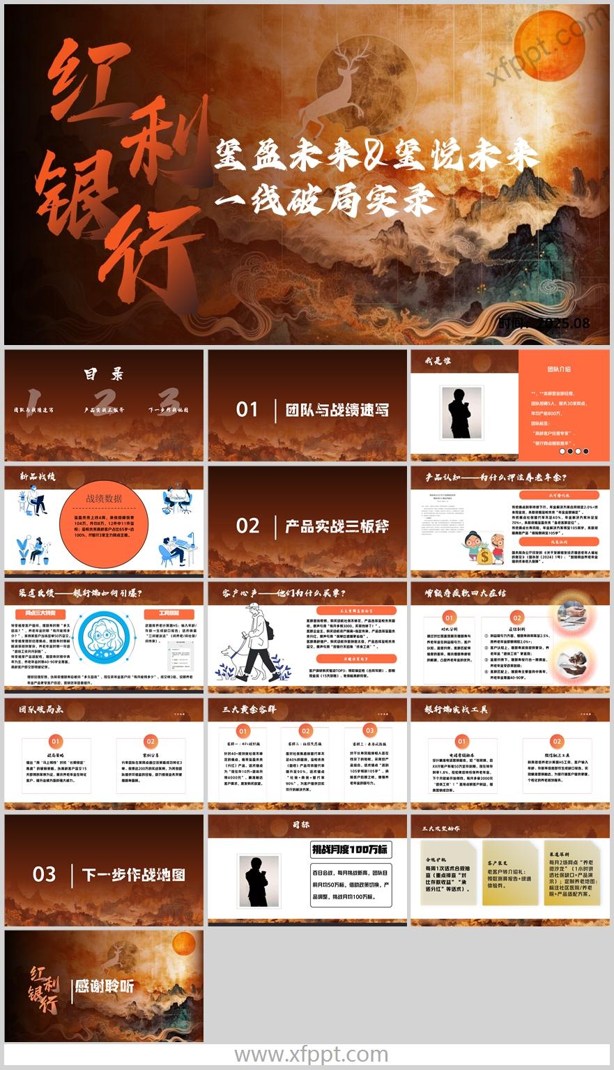 银保团队分享产品实战三板斧下一步目标17页（含演讲稿）