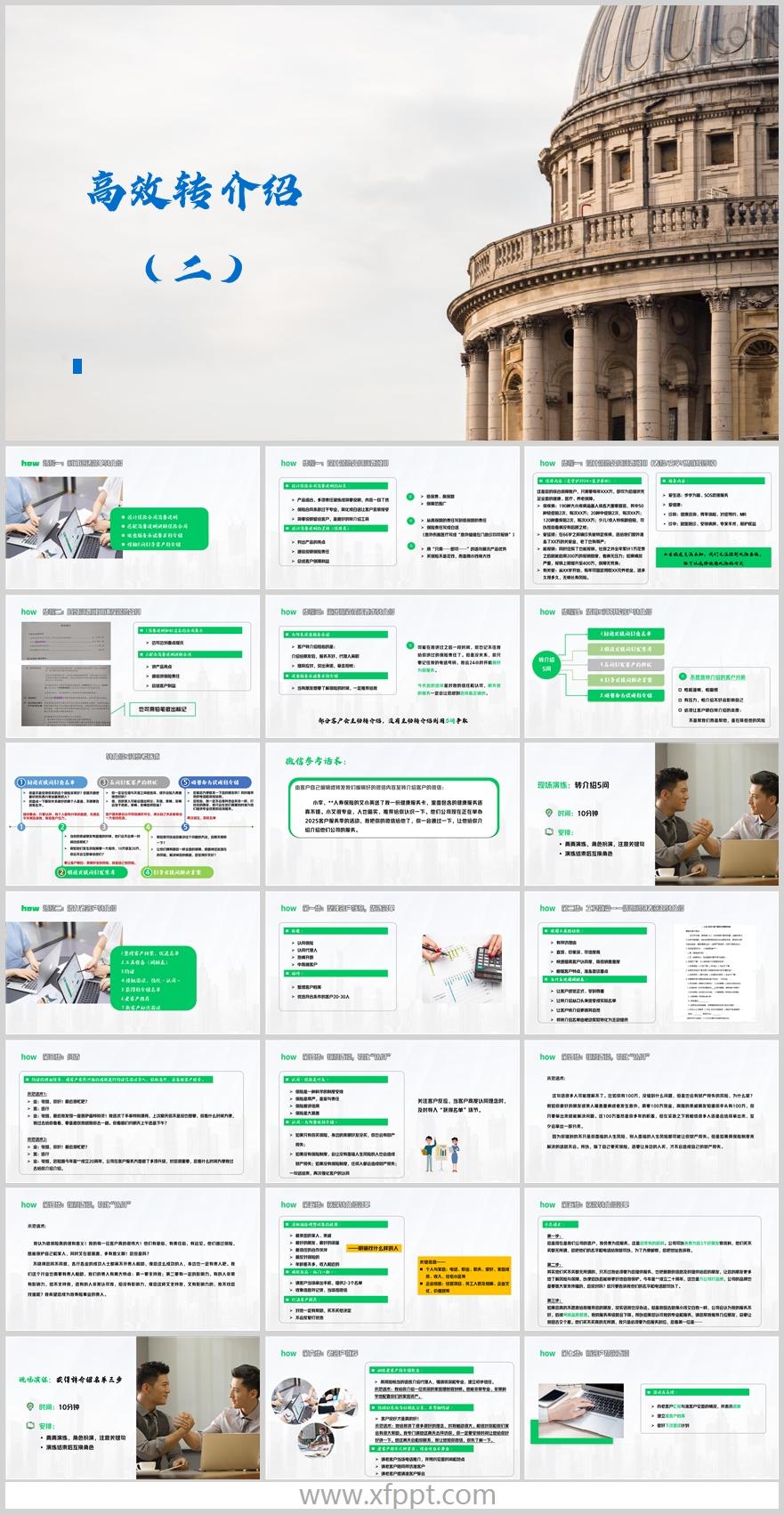 专业化销售流程2高效转介绍步骤5问话术22页（含演讲稿）
