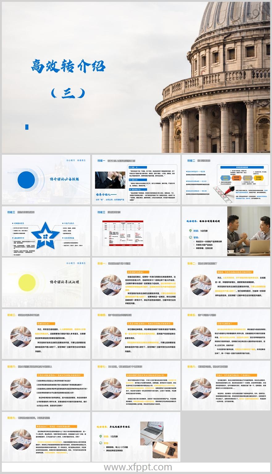 专业化销售流程训练3跟进转介绍异议处理18页（含演讲稿）