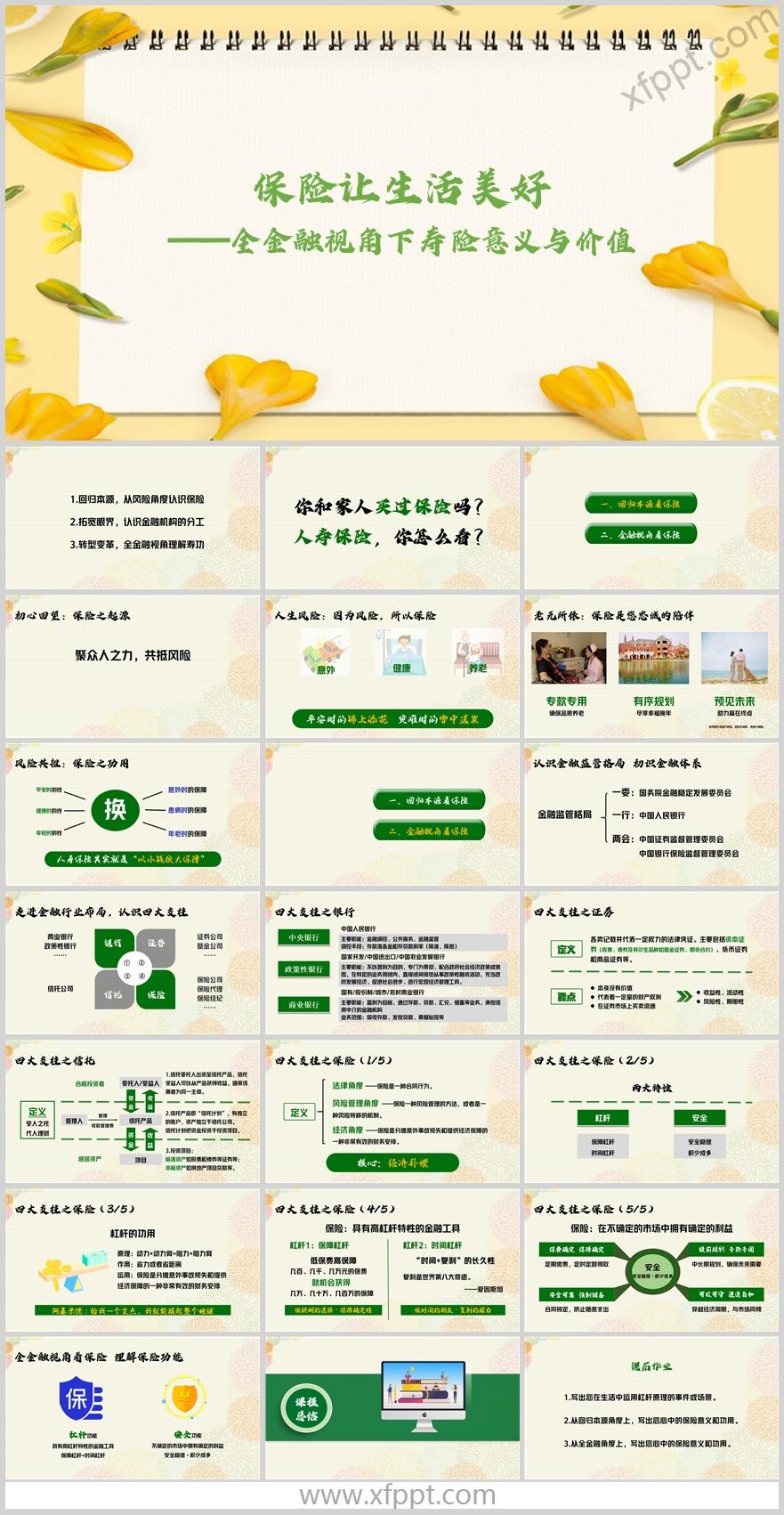 新人岗前培训全金融视角下寿险意义22页（含演讲稿）