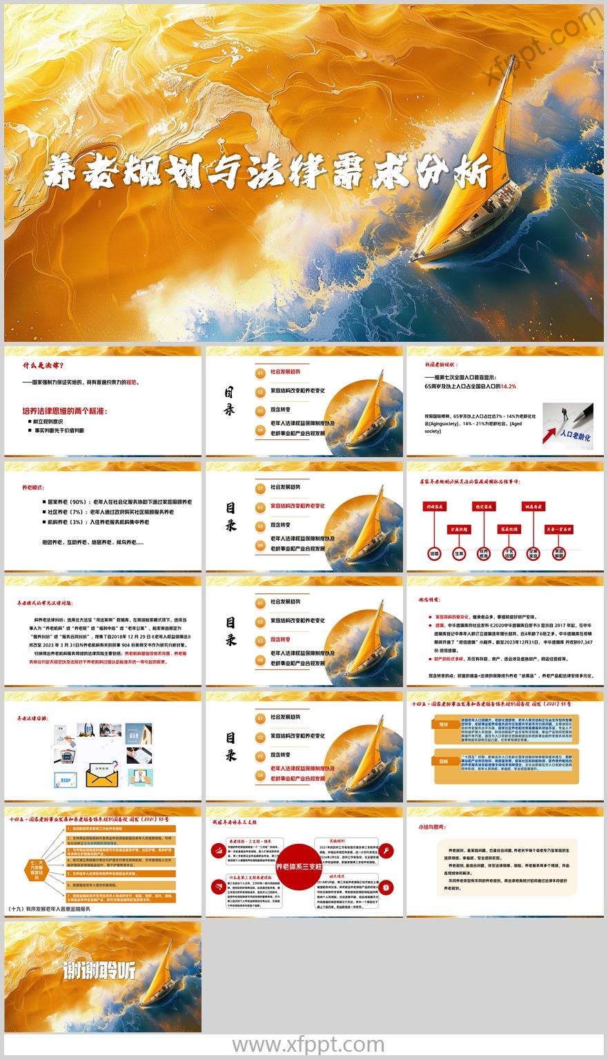 社会发展家庭结构改变养老需求分析17页（含演讲稿）