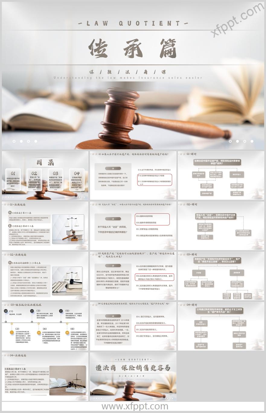 保险法商课法典链接解析资产保全传承篇15页（含演讲稿）