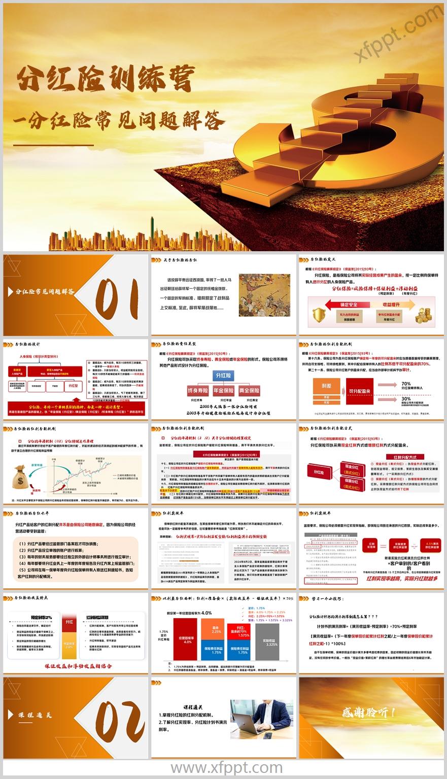 分红险基础知识如何合理看待保单分红19页（含演讲稿）