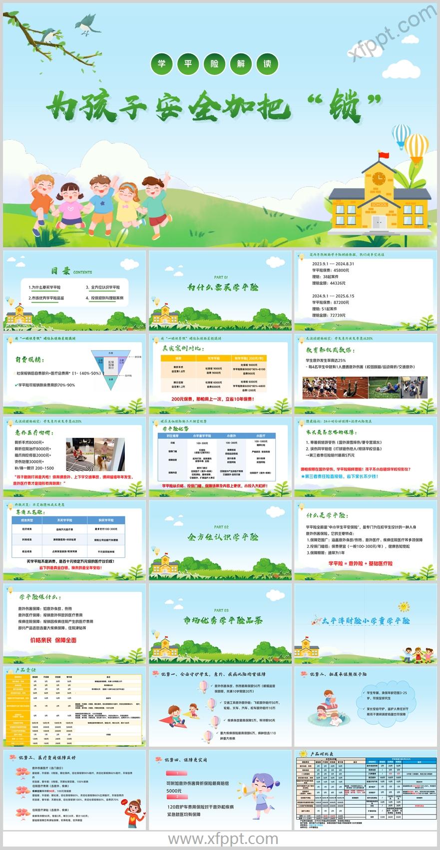 学平险销售意义财险小学童特色投保规则30页（含演讲稿）