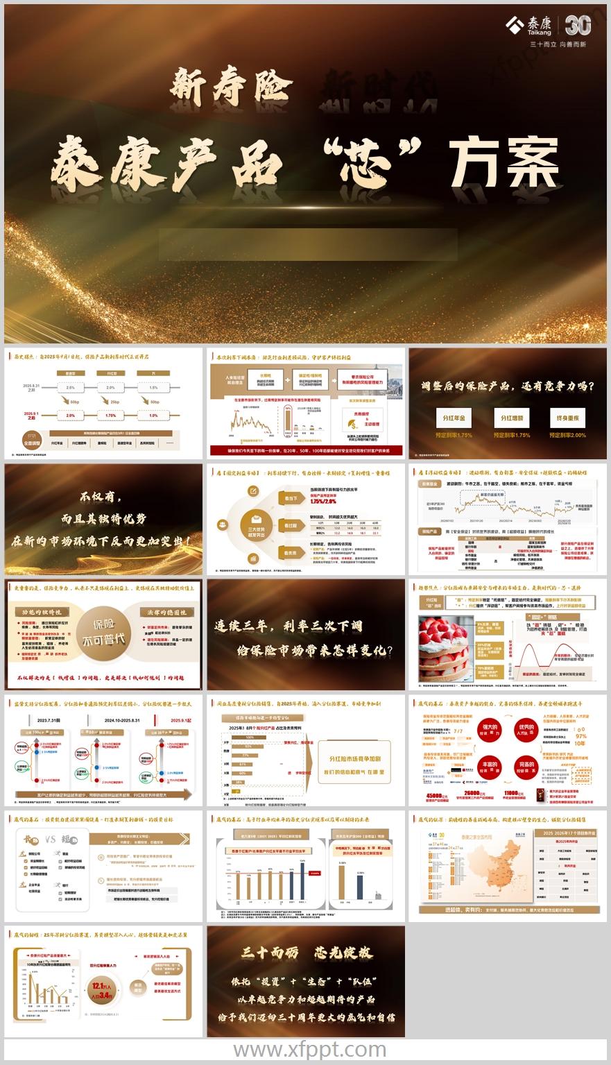 三年利率三次调整新分红险独特优势泰康版18页（含演讲稿）