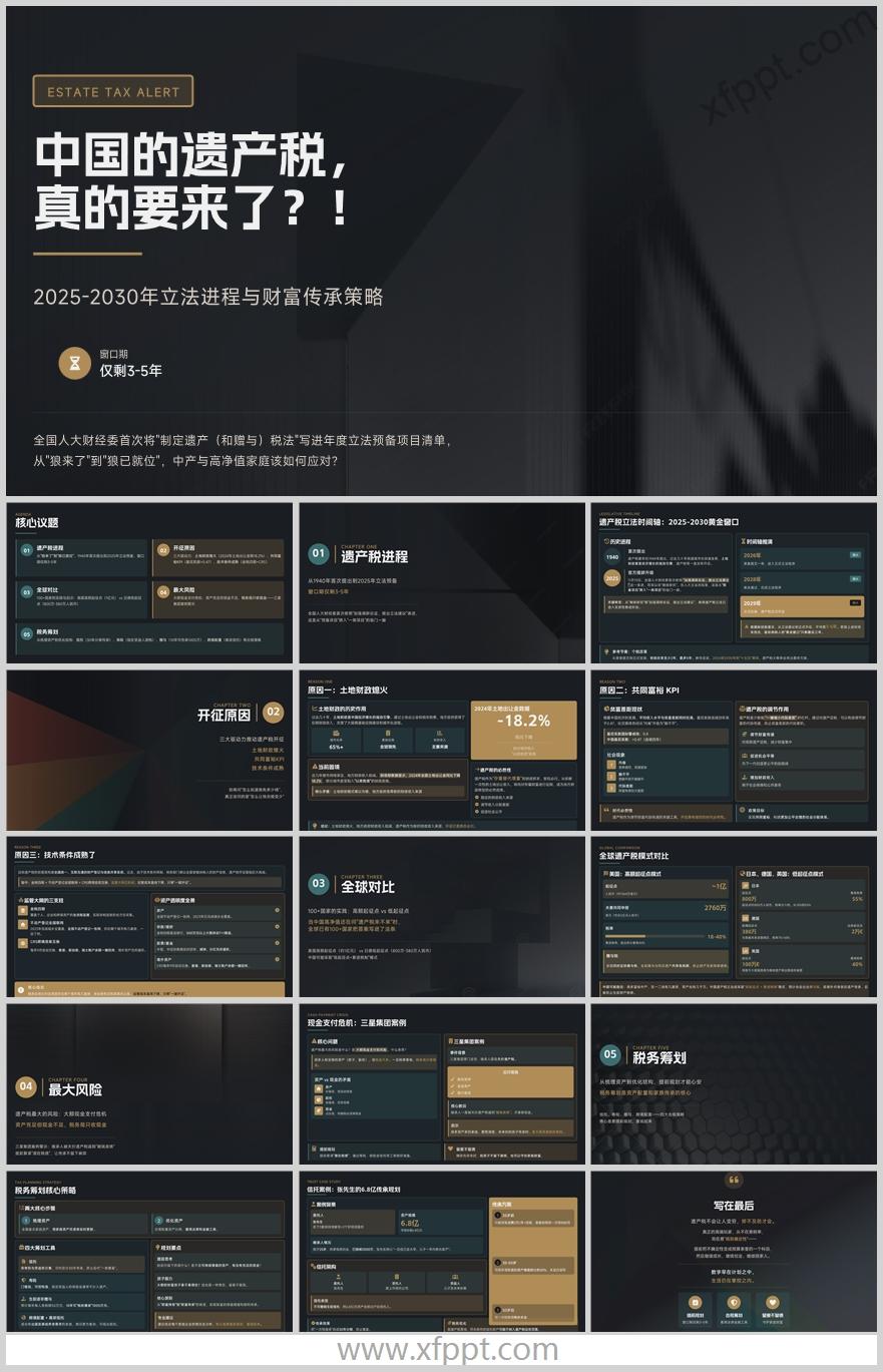 中国遗产税窗口期仅剩三到五年16页（含演讲稿）