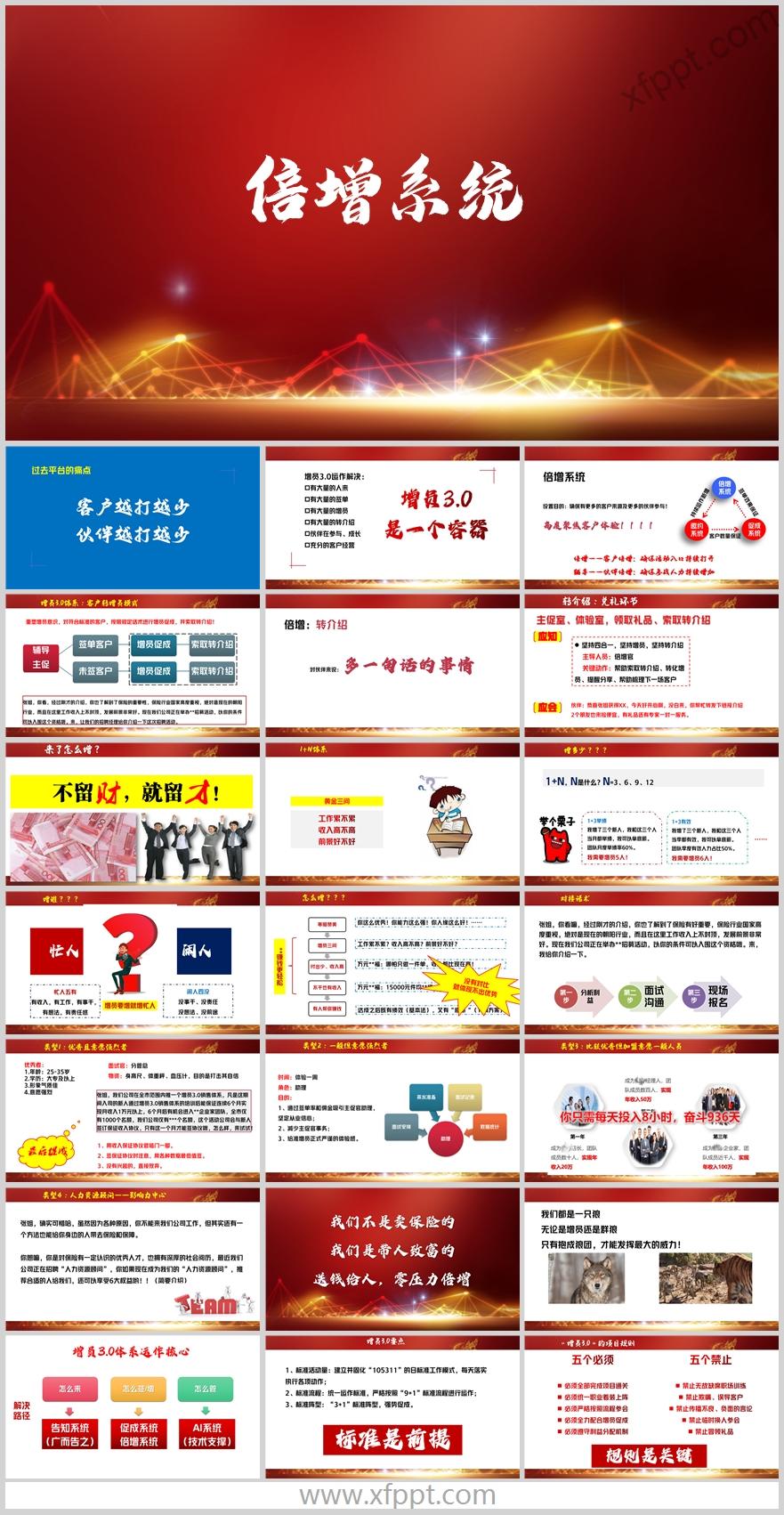增员3.0体系客户转增员黄金三问对接话术23页（含演讲稿）