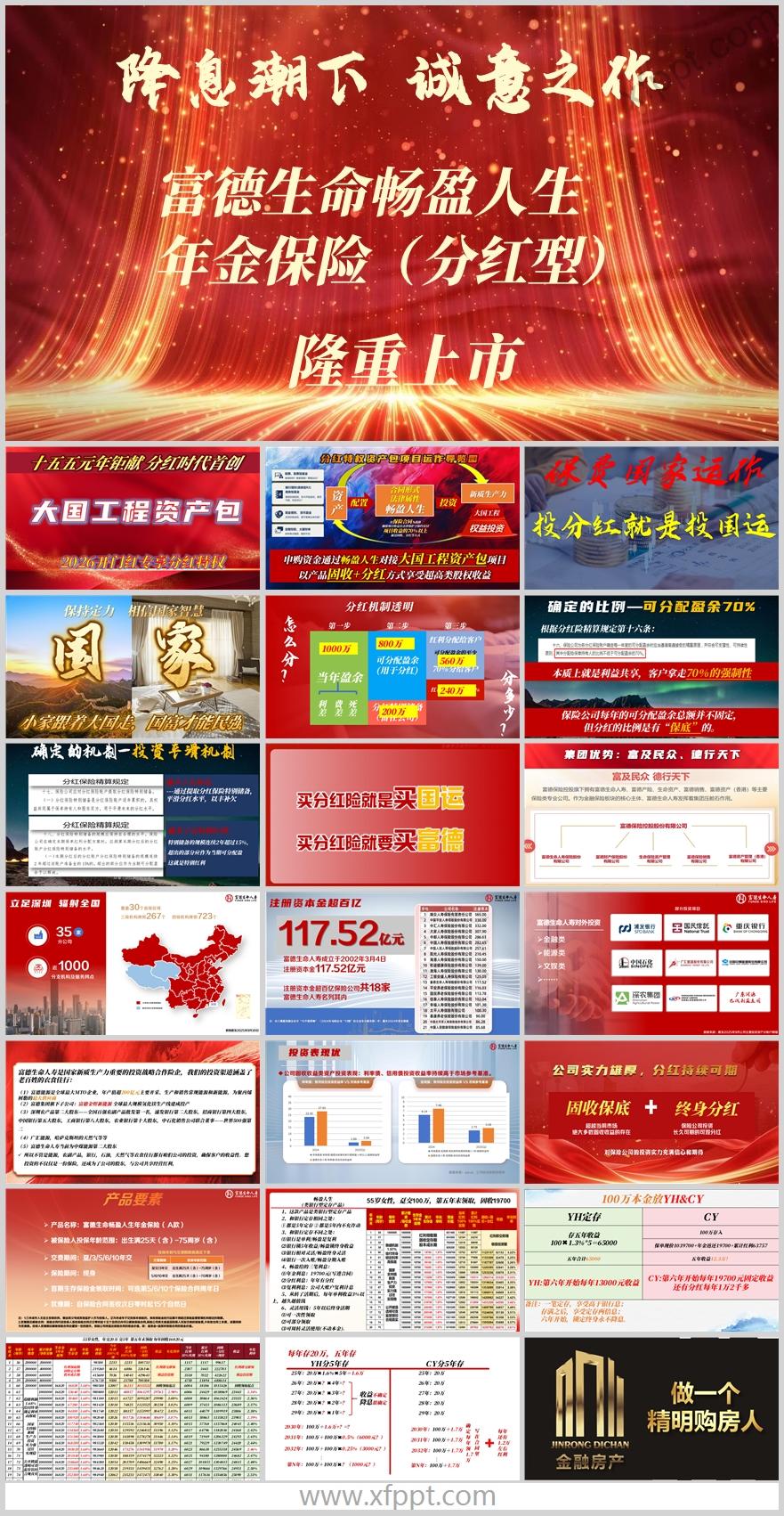富德生命畅盈人生分红型产品要素投保案例公司介绍23页